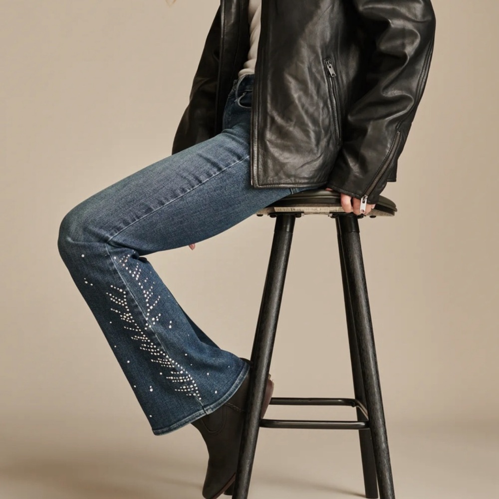 Lucky Brand Blue Embellished Boot Cut Jeans